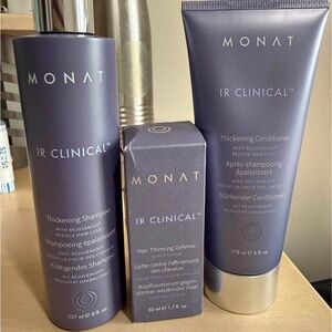 Monat IR Clinical Shampoo, Thinning Defense, Thickening Conditioner